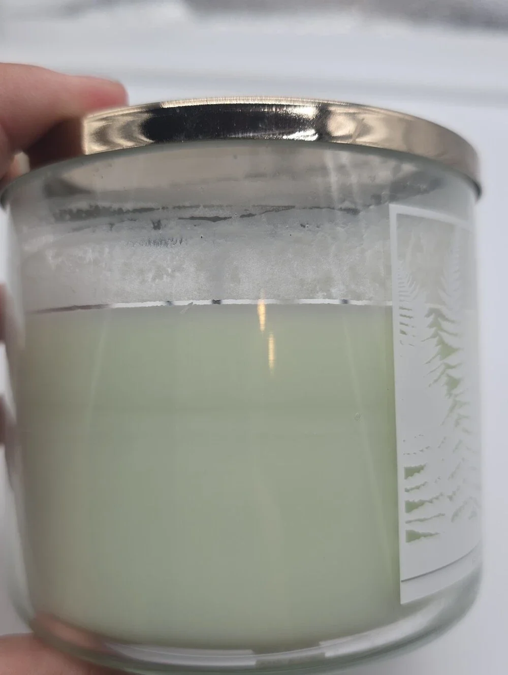 USED Bath & Body Works Eucalyptus Rain 3 Wick Candle 14.5 oz New - Picture 5 of 5